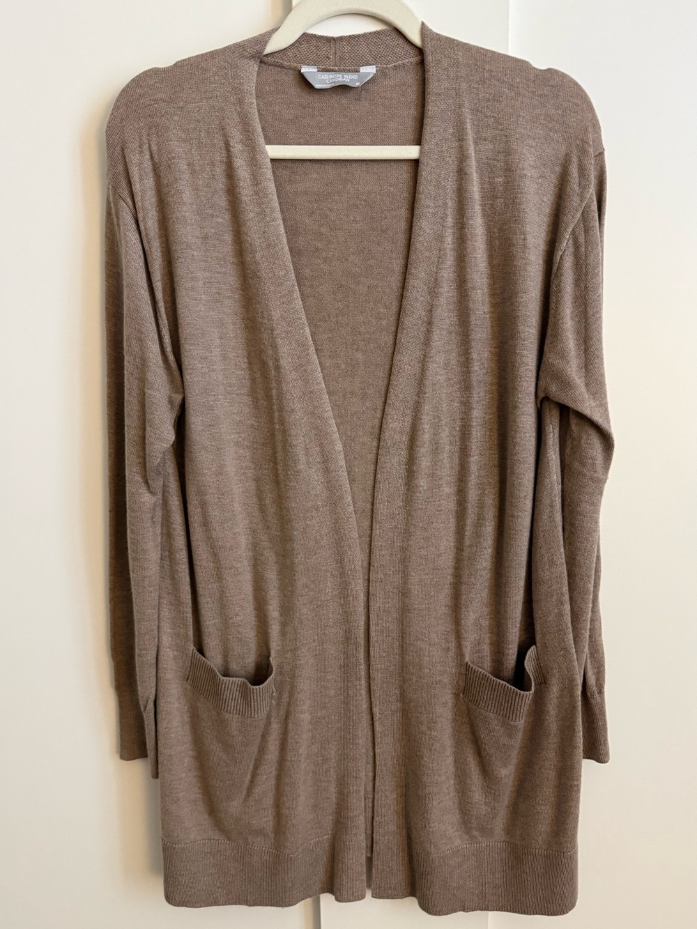 Cashmere Blend Cardigan Duster Sweater Luxury Premier Collection Wool Blend M